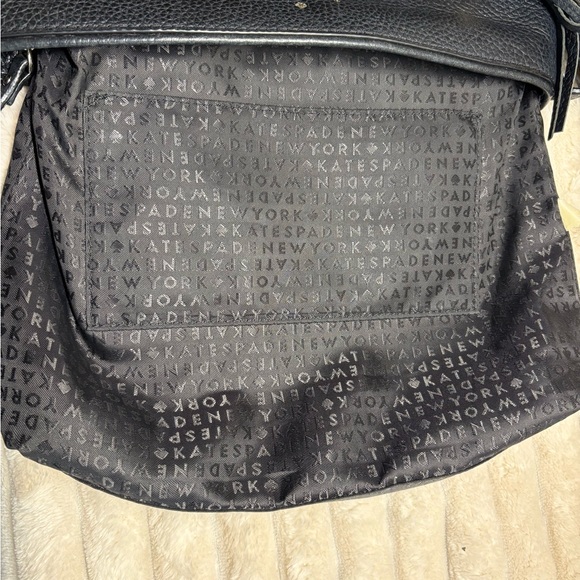 Kate Spade Black Crossbody Bag with Gold Zipper - Picture 12 of 13